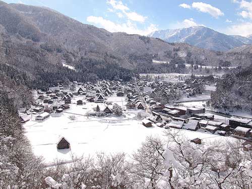 Winter in Gassho Village, Japan Winter in Gassho Village, Japan