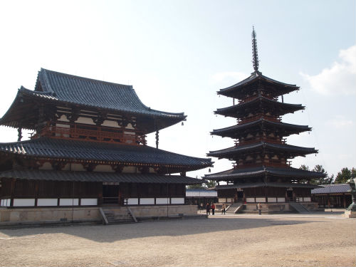 Horyu-ji Temple, Nara, Japan