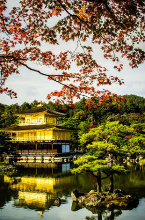 Kinkakuji Temple in autumn, Kyoto, Japan Kinkakuji Temple in autumn, Kyoto, Japan