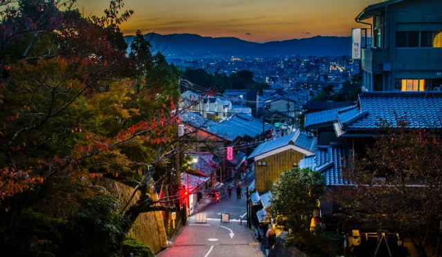 Kyoto at night, Japan Kyoto at night, Japan