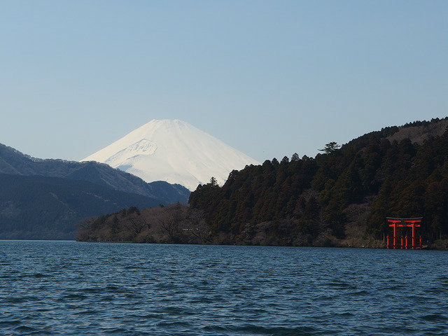 Mt. Fuji view at Lake Ashi, Hakone, Japan