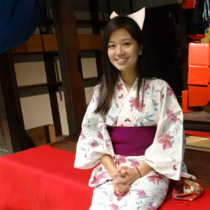 Rachel in Kimono, Japan