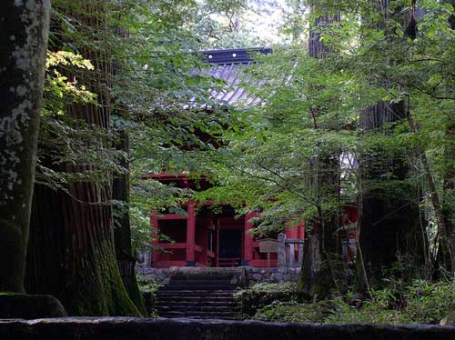 Shinto in middle of forest, Japan Shinto in middle of a forest, Japan