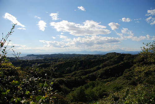 Tenen hiking trail view, Kamakura, Japan